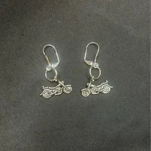 Motorcycle Dangling Earrings - Fashion Accessory
