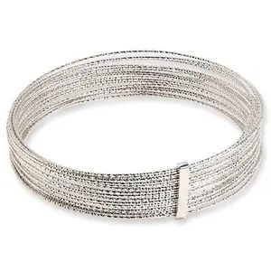 Bellezza Bronze Multi-Layer Diamond-Cut Bangle Bracelet