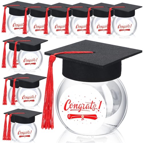 12/24 Pcs Class of 2026 Graduation Cap Candy Jars Set for Student- Multiple Colors, 8oz Graduation Party Decorations Gifts for School Party Guests 12/24 Pcs Class of 2026 Graduation Cap Candy Jars Set for Student- Multiple Colors, 8oz Graduation Party Decorations Gifts for School Party Guests
