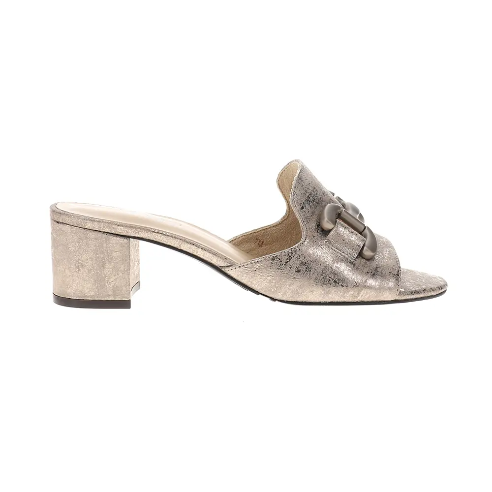 VANELi Womens Oksana Metallic Block  Casual Sandals Casual Low Heel 1-2" - Silver