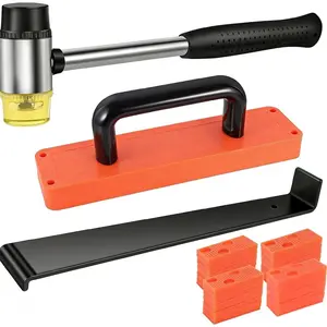 43-Piece Laminate Flooring Tools LVP Installation Kit Vinyl Flooring Tools Including Tapping Block with Handle Spacers Double-Faced Mallet and Pull Bar