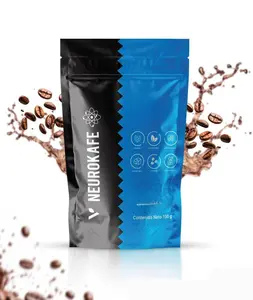 Neurokafe Premium Black Coffee with Ganoderma and Ginseng, Nootropic Blend, 150g Natural