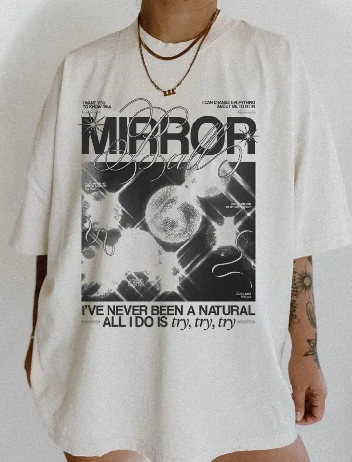 Mirrorball Album T-shirt - TikTok Shop