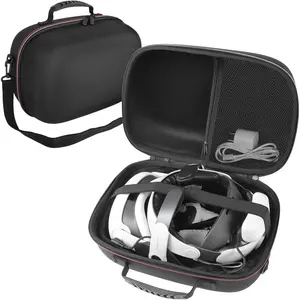 Carry Case for Meta Quest 3S/3/2/Oculus Quest 3/2/Pro/Pico 4, Case for Kiwi Design/BOBOVR   Strap and Other Accessories, EVA Hard Shell VR Headset Protective Bag for Travel Storage