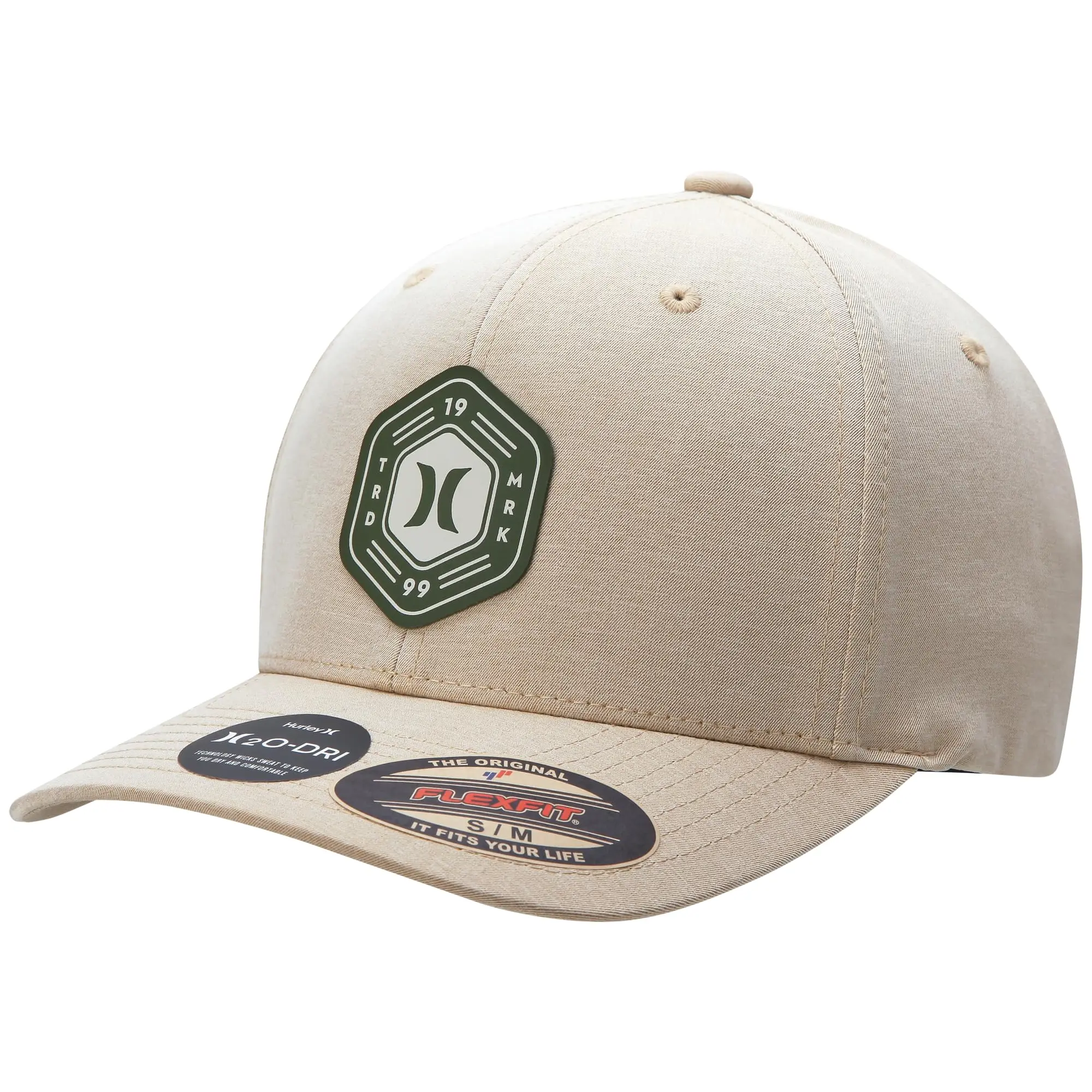 Hurley Men's Baseball Cap - Moisture-Wicking Quick-Dry Curved Bill Fitted Baseball Hats for Men (Sizes: S-XL)