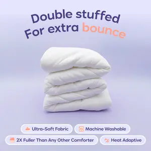 Mellow Sleep | MarshMellow Comforter - Double-Stuffed Ultra-Soft A-Class Fabric Heat-Adaptive Vegan Fill OEKO-TEX Certified Machine Washable Mellow Sleep | MarshMellow Comforter - Double-Stuffed Ultra-Soft A-Class Fabric Heat-Adaptive Vegan Fill OEKO-TEX Certified Machine Washable