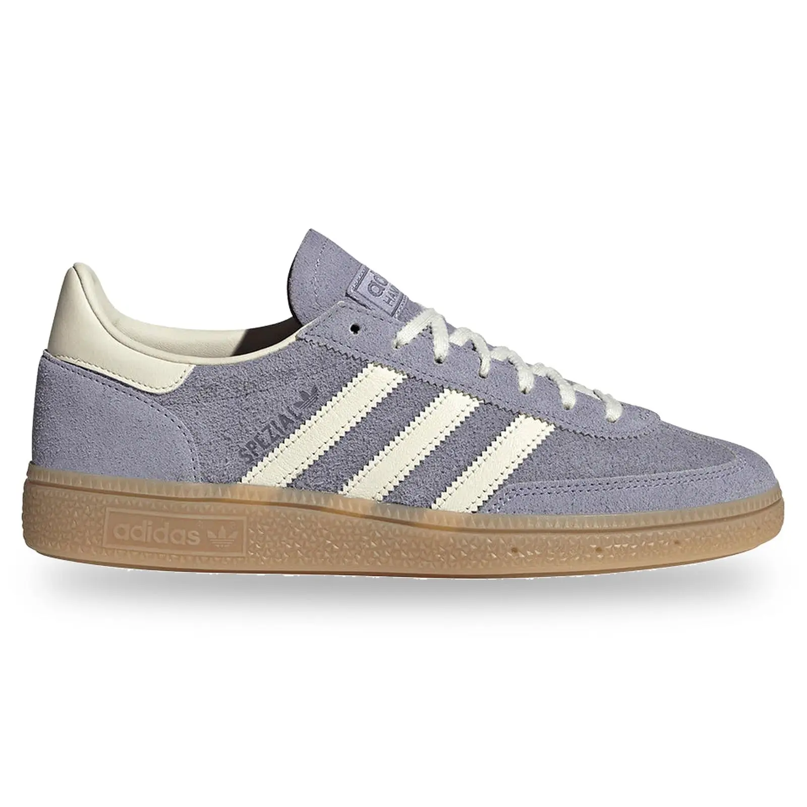 Adidas Women's Handball Spezial Snake-Print Low-Top Sneakers - Casual Lace-up Trainers in Silver, Violet, and White, US W 10, Casual Wear, Closed-Toe Casual Trainers