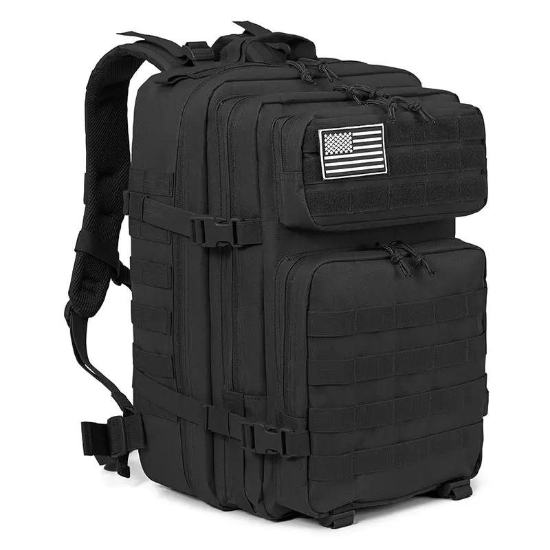 VIGEROSO 50L Large Durable Outdoor Rucksack - Polyester Hiking Backpack, Adjustable Shoulder Strap, Zip Closure, Multifunctional for 3-Day Camping, Hunting, Backpack for Travel, Sport