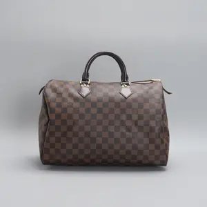 Pre-owned Louis Vuitton pvc Tote Bags Speedy Damier Ebene 35 Tote bag xiaotang20260308186