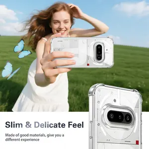 For Nothing Phone 4A 4A Pro 3a 3a Pro 3a Lite 2a 2a Plus   CMF Phone 2 Pro Phone 1 High-Transparency Crystal Clear Four-Corner Anti-Drop Phone Case, Acrylic Hard Case, Never Yellows