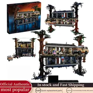 2026 New Movie Original 2287PCS Stranger Things - Inverted World Villain World Model Kit, Compatible with 75810 11538 Children's DIY Street View Building Toys STEAM Education Christmas and Birthday Gifts