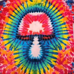 Mushroom Tie Dye Amanita palette - cotton t shirt - Dyes by The Bard