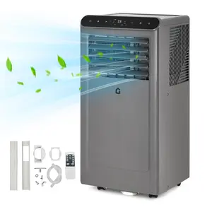 【Christmas Deal】GARVEE 10,000 BTU Portable Air Conditioner with Dehumidifier, Cooling, Fan 3-In-1, Drainage-Free Cooling, Cools Up to 450 Sq. Ft. with Remote Control, Gray