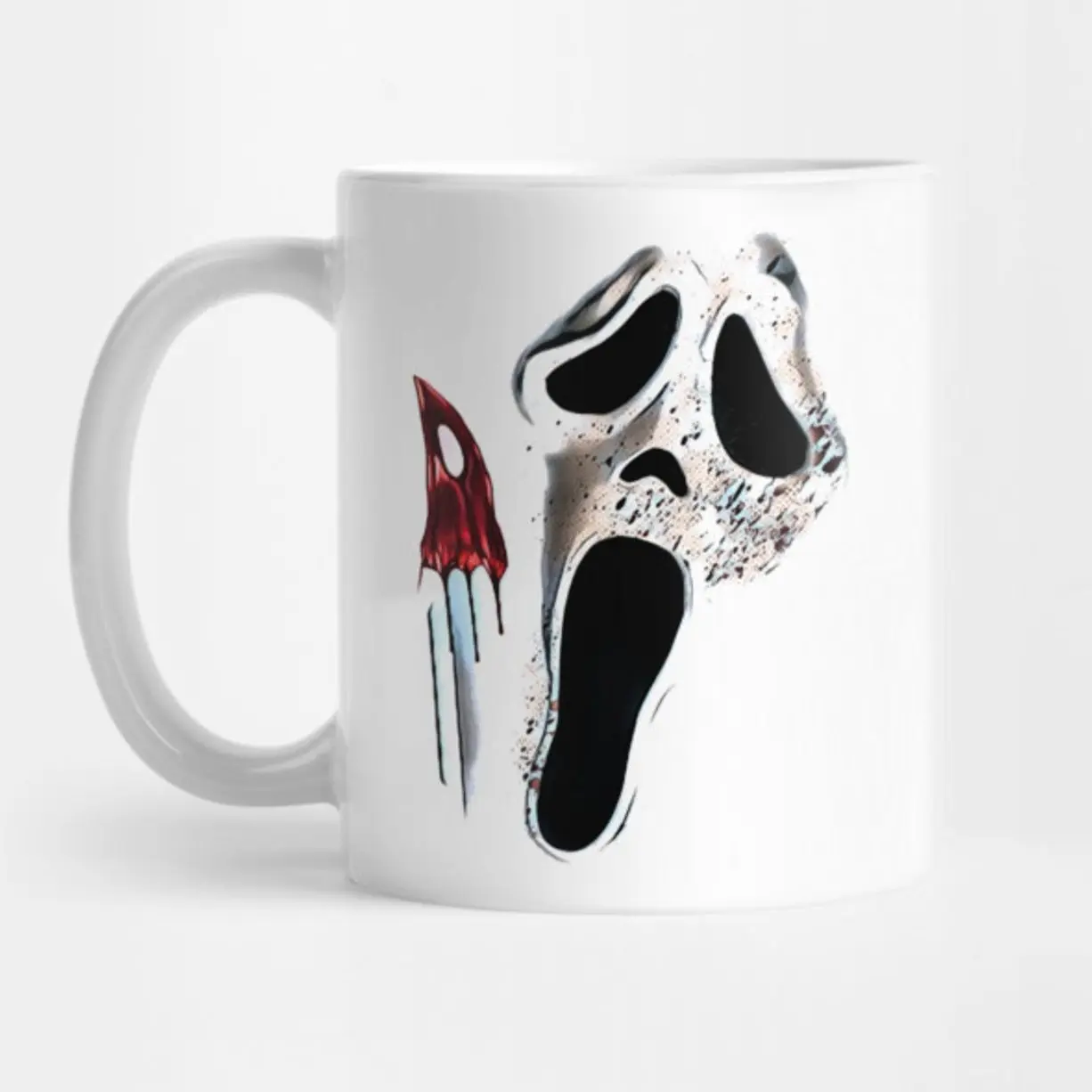 Ghostface Scream Halloween Tea Mug - Gift For Family, Friends, Fans
