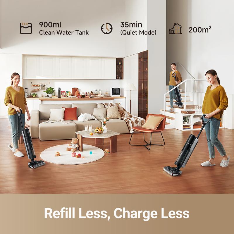 DREAME G10 Pro Vacuum Mop, Wet Dry Vacuum Cleaner, Cordless Vacuum Mop All in One for Hard Floors