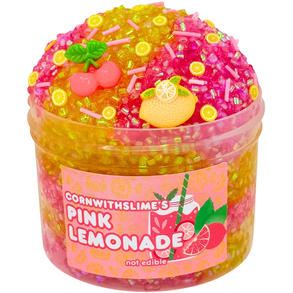 Pink Lemonade 8oz Slime Bingsu Texture Scented Pink Lemonade