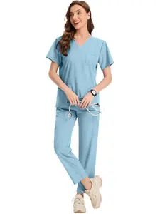 Healthcare Workwear Collection: Nurse Scrubs Fitted Sets with Tops & Pants for Hospital, Dental and Spa Professionals