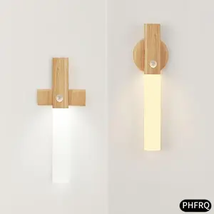 Smart Motion Sensor Night Light, LED Rechargeable Magnetic Wall Lamp, USB Charging Induction Light, Easy Installation, Office, Hallway, Bedroom