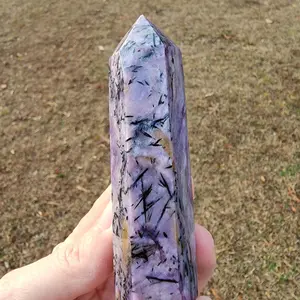 Charoite Crystal Tower