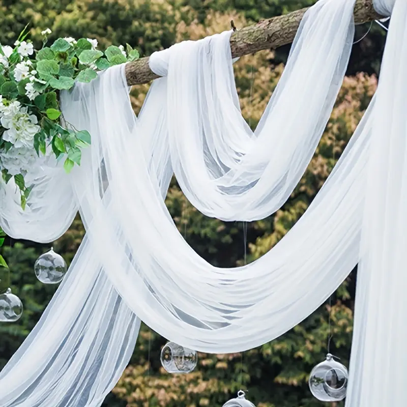 72.2ft White Tulle Fabric Roll - Elegant Sheer Material for DIY Tutu Skirts, Wedding Gowns, Party Backdrops & Home Decor, Perfect for Celebrations & Craft Projects