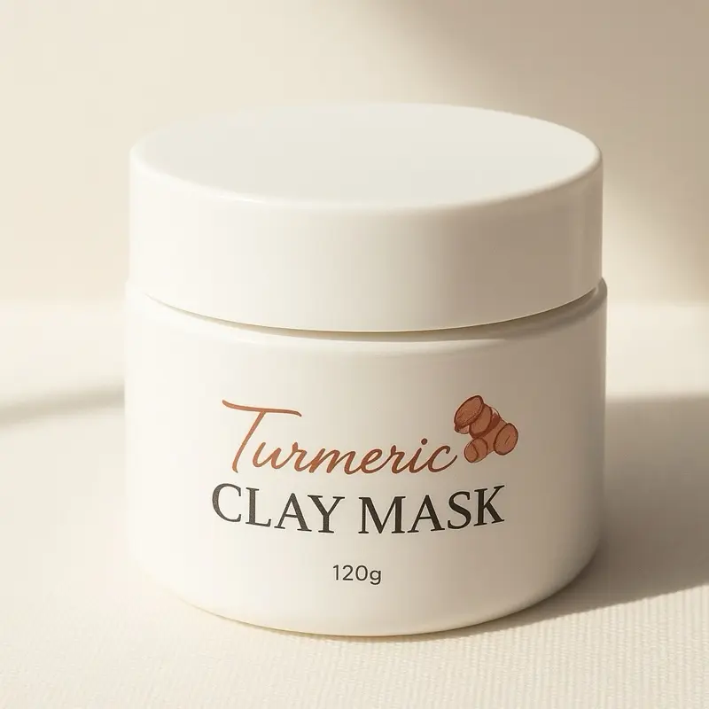 Turmeric & Vitamin C Mud Mask for Sensitive Skin Oil Control Hydrating Dry Skin Soothing All Skin Types Authentic Turmeric Face Clay Mask Cleansing & Hydrate