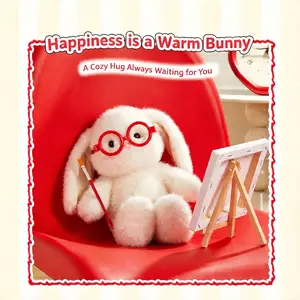 MINISO Tani Bunny Series – Sweet Sitting Pose Plush Doll,Cute Stuffed Animal Doll,Soft Material,Bedroom Decor,Kawaii Gift for Boys & Girls #Summervibes