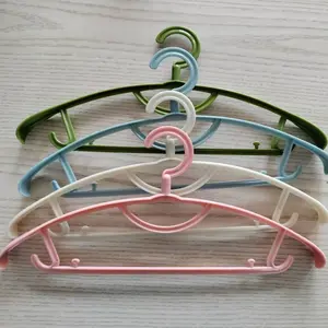 Non-Slip Wide Hanger, Extra Thick & Slippage Proof, Anti-Bump Garment Support, Multifunctional Household Plastic Hanger
