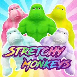 Super Stretchy Gorilla Fidget Toy, Squeeze Monkeys Stretchy Monkey- Original Sensory/Fidget Collectible Toys Holiday Party Gifts, Christmas, Halloween, Easter Basket Stuffing.The Filling Material Is PVA Sponge, Not Sand