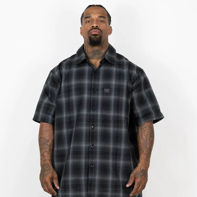 blue checkered dress shirt outfit Men's Long Sleeve Shirts | Light Blue & Grey Plaid