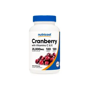 Nutricost Cranberry Extract Capsules (With Vitamin C & E) Nutricost Cranberry Extract Capsules (With Vitamin C & E)