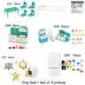 Mini Furniture Set, Role Play Set, 1 Box Mini Kitchen & Bathroom Accessories, Educational Pretend Play Toy, Birthday Gift, Miniature Set