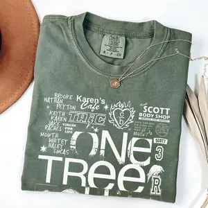 One Tree Hill Doodle Art Shirt - Vintage One Tree Hill Movie Shirt - Brooke Davis Peyton Sawyer Nathan Scott Shirt
