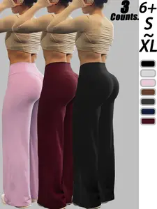 Women's High Waisted Straight Leg Sports Tight Pants, Slimming Effect, Comfortable Fashion Sportswear for Gym Running Fitness