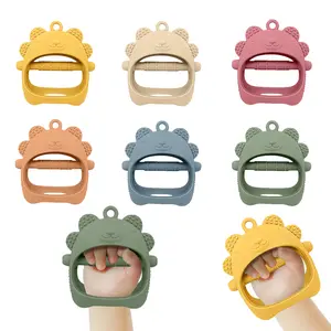 Baby Teether Teething Toys for Babies 0-6 Months Baby Teething Toy Silicone Anti Dropping Infant Hand Teether Pacifiers Wrist Hand Chew Toys for Sucking Needs