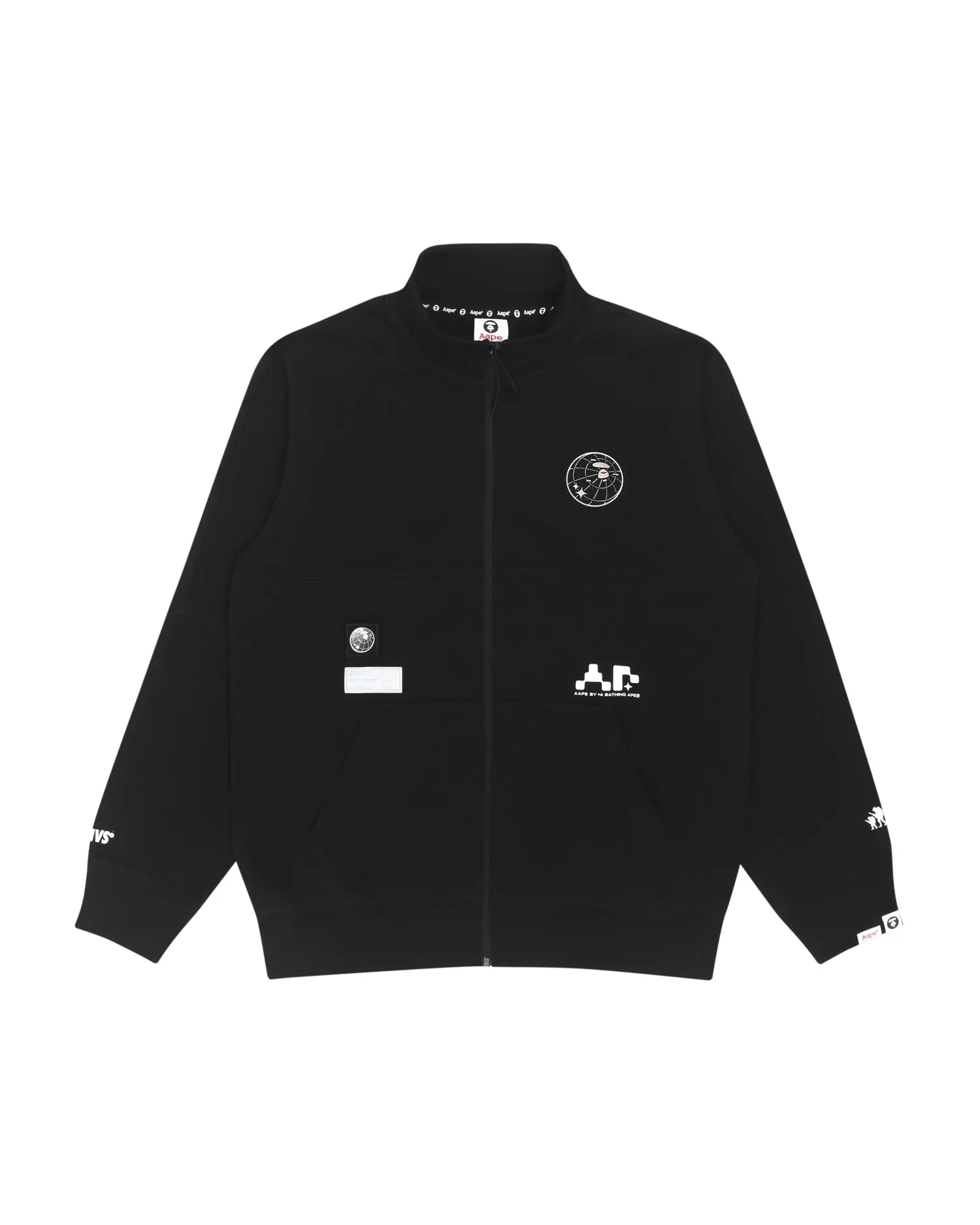 Logo zip-up sweater