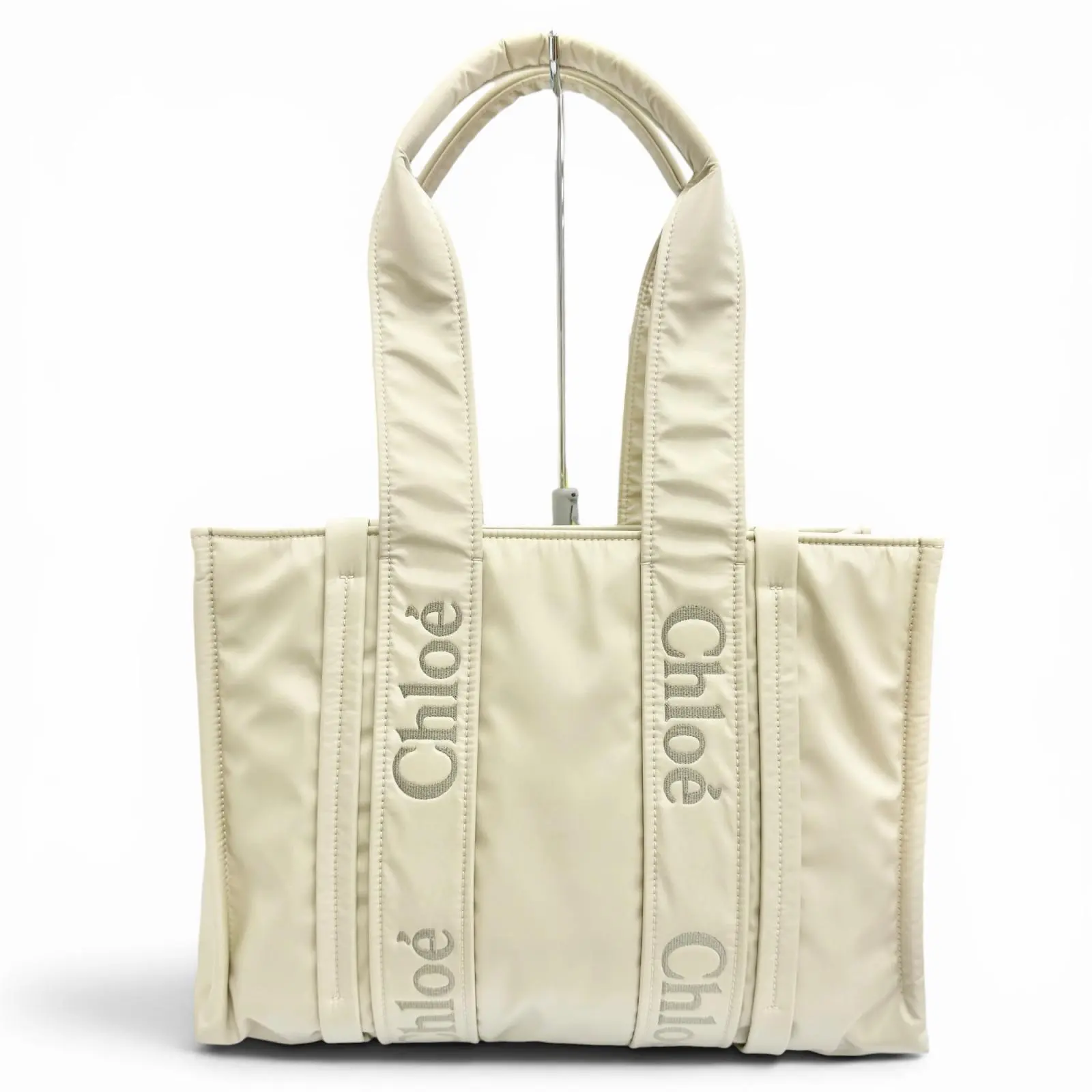 Pre-owned Chloé Others Tote Bags Chloe Woody Canvas Tote Bag