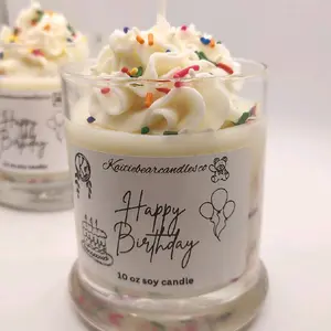 Happy Birthday soy candle