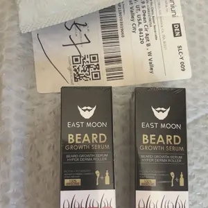 Beard Growth Serum&Beard Massage Derma Roller,Beard Care Nutritional Oil, Making Beards Thicker and More Shiny, Men's Daily Beard Care Products and Tools, Christmas gift new year gift
