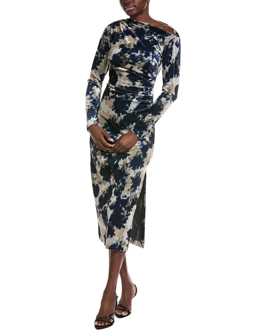 Reiss Briana Velvet Printed Dress
