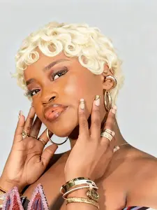 Curly Pixie Wig for Women, Layered Glueless Brazilian Pixie Curl, Short Curly Human Hair Wig, Stylish & Natural Look