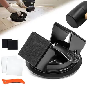 Floor Gap Fixer Tool Heavy Duty, Floor Gap Fixer with 45? Dual-Sided Striking Surface, Complete Laminate Flooring Tools Kit for Hardwood/Vinyl - Iron  & Suction Cup