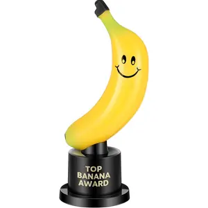 Trophy Celebrate The Top Award 6 Inch Tall Plastic MVP Funny Game Trophy and Awards for Employees Boss Custom Competition Gifts