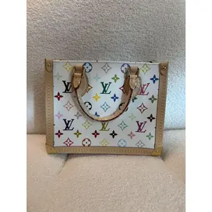 Pre-owned Louis Vuitton Coated canvas Tote Bags LV X TM ONTHEGO PM