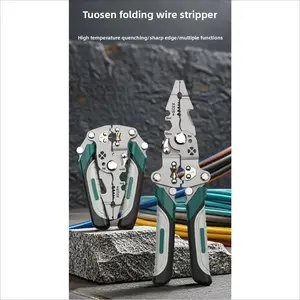Special pliers tool wire stripping pliers Foldable wire stripping pliers Multifunctional wire cutting and crimping pliers Special pliers for electricians Multi-Function