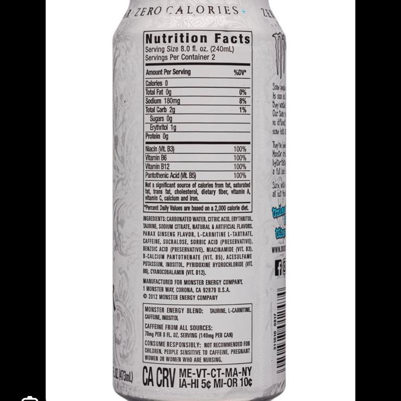 Monster energy drink (24pk) Sugar Free Pack