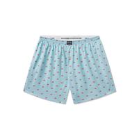 Antigua Blue with Coral Ducks