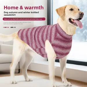 Paws & Knit 2025 Home & Warmth Dog Hoodie Soft High-Collar Sweater for Indoor Lounging and Casual Walks Cozy Comfort Breathable Knitted Fabric
