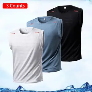 Men's 3-Pack Sleeveless Sports Tank Top - Moisture-Wicking Fabric, Gym & Training Shirt, A Must-Have for Workouts & Summer Wear