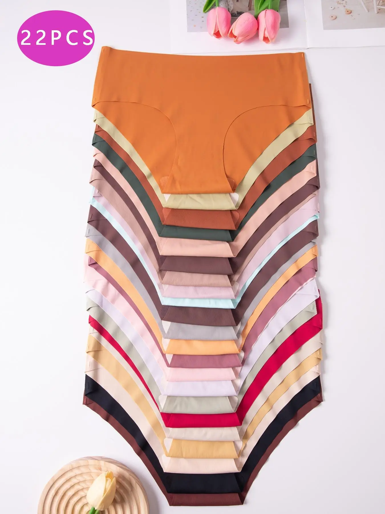 Women's Plain / Leopard Print Seamless Briefs, Elegant Soft Comfy Breathable Panties for Daily Wear, Underwear for All Seasons