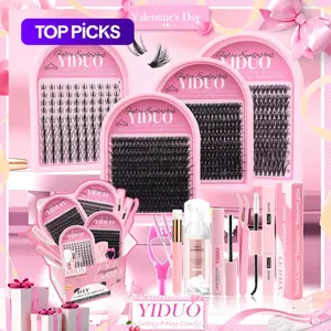 Mixed Length False Eyelashes Kit, 1 Box Natural Look Diy Eyelash Extensions, Self Grafting Curl Eyelashes, Eye Makeup Enhancement False Eyelashes, Cosmetic #TOP PICKS